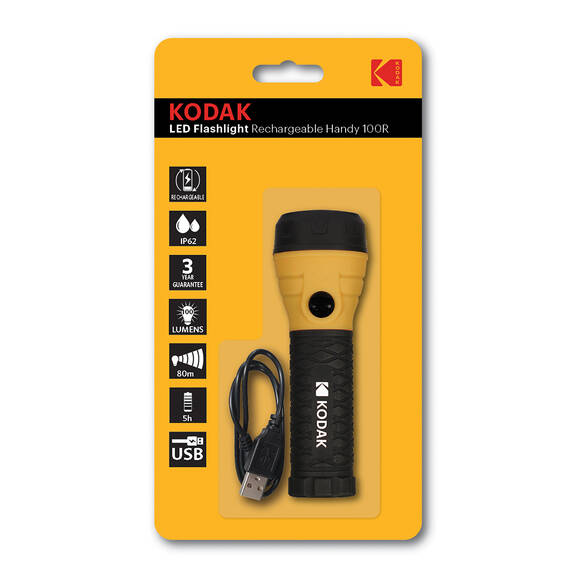 Kodak Handy 100R Şarjlı Suya Dayanıklı LED El Feneri