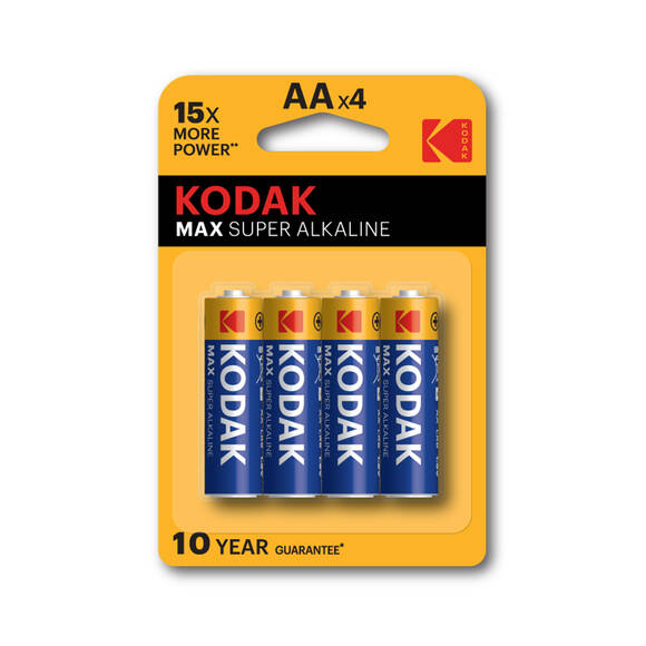 Kodak Max 4 adet Alkalin Kalem Pil-AA - 1
