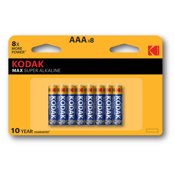 Kodak Max 6+2 adet Alkalin İnce Pil-AAA