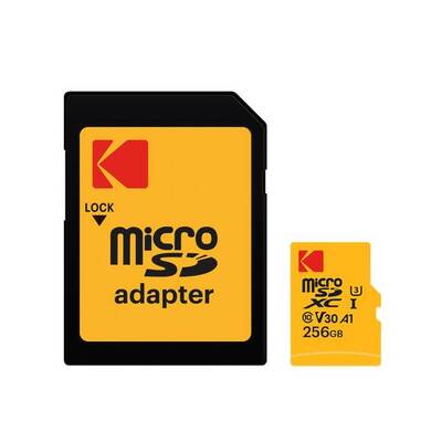 Kodak - Kodak Mikro SD 256GB UHS-I U3 Ultra Performans Hafıza Kartı