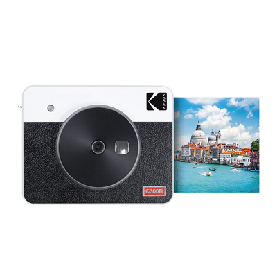 Kodak Mini Shot Combo 3 RETRO - Anında Baskı Dijital Fotoğraf Makinesi - Beyaz - ICRG-330 - 30 Adetlik Baskı Seti Hediyeli - Thumbnail