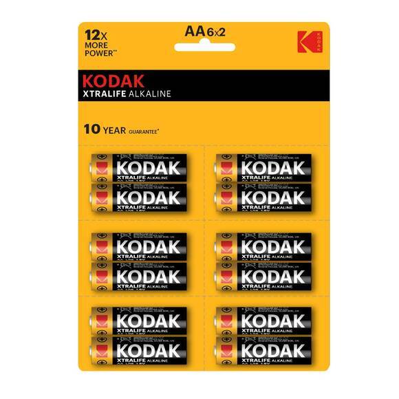 Kodak Xtralıfe 12 Adet Alkalin Kalem Pil - 6x2(AA)