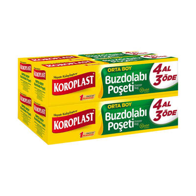 Koroplast - Koroplast Buzdolabı Poşeti Orta Boy 4 Al 3 Öde