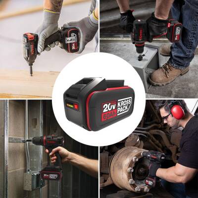 Kress KAB24 20Volt 6.0Ah Li-ion Kross Pack Profesyonel Yedek Akü - 5