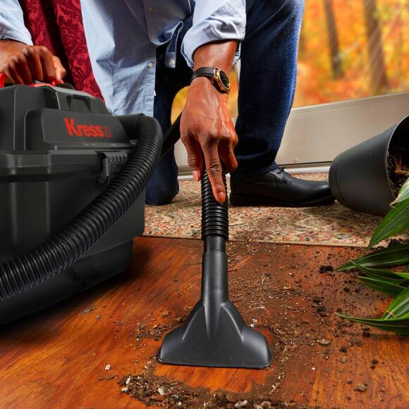 Kress KH035.9 20Volt 250W/17Kpa Flexi Esnek Hortumlu Şarjlı Islak/Kuru Süpürge & Üfleme (Akü Dahil Değildir) - 3