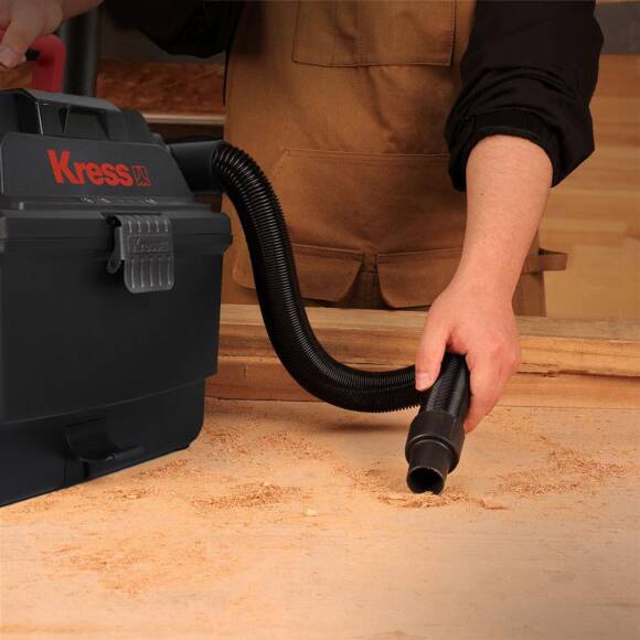 Kress KH035.9 20Volt 250W/17Kpa Flexi Esnek Hortumlu Şarjlı Islak/Kuru Süpürge & Üfleme (Akü Dahil Değildir) - 5