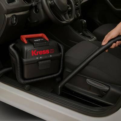 Kress KH035.9 20Volt 250W/17Kpa Flexi Esnek Hortumlu Şarjlı Islak/Kuru Süpürge & Üfleme (Akü Dahil Değildir) - 4