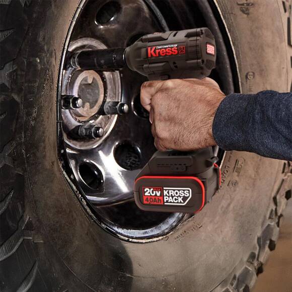 Kress KH275 20Volt/4.0Ah Li-ion Çift Akülü 500Nm Kömürsüz Profesyonel Şarjlı Somun Sıkma - 8