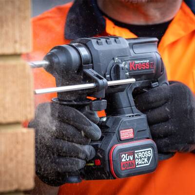 Kress KRKS1 KUB30.2 + KU390.4 + KUH10.2 20Volt/4Ah. 6 Adet Akülü Profesyonel Kombo Set - 3