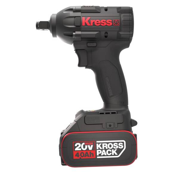 Kress KUB30.2SET 20Volt/4.0Ah. Li-ion Çift Akülü 300Nm Kömürsüz Profesyonel Şarjlı Somun Sıkma + 4 Parça Derin Lokma Seti - 2