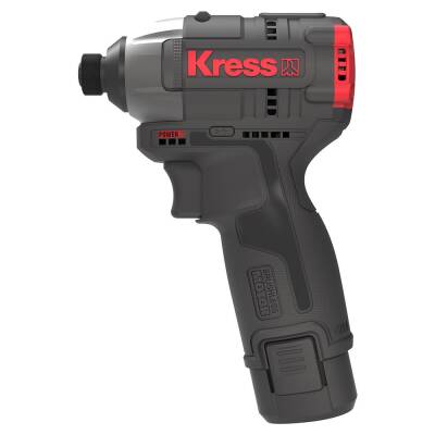 Kress KUB50.2 12Volt 2.0Ah Li-ion Çift Akülü 140Nm Kömürsüz Profesyonel Şarjlı Darbeli Tornavida - Kress (1)