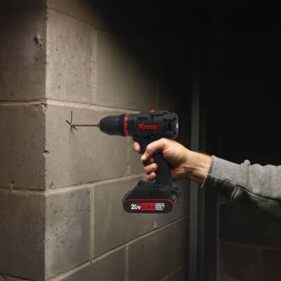 Kress KUC30.1 20Volt/2.0Ah Li-ion 60Nm Çift Akülü Kömürsüz Profesyonel Şarjlı Darbeli Matkap - 5