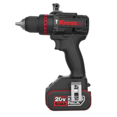 Kress KUC33.1 20Volt/5.0Ah Li-ion 95Nm Çift Akülü Kömürsüz Profesyonel Şarjlı Darbeli Matkap - Kress (1)