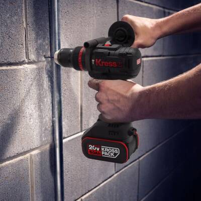 Kress KUC33.1 20Volt/5.0Ah Li-ion 95Nm Çift Akülü Kömürsüz Profesyonel Şarjlı Darbeli Matkap - 7
