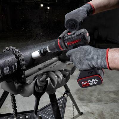Kress KUC33.1 20Volt/5.0Ah Li-ion 95Nm Çift Akülü Kömürsüz Profesyonel Şarjlı Darbeli Matkap - 9