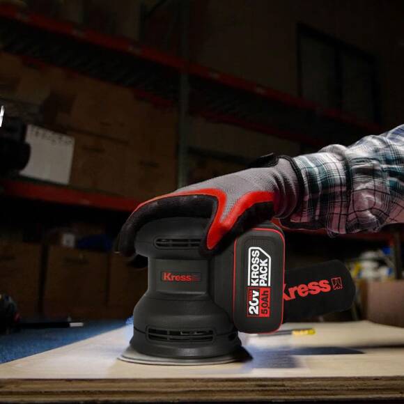 Kress KUD20.9 20Volt 125mm Kömürsüz Profesyonel Devir Ayarlı Eksantrik Zımpara (Akü Dahil Değildir) - 3