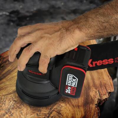 Kress KUD20.9 20Volt 125mm Kömürsüz Profesyonel Devir Ayarlı Eksantrik Zımpara (Akü Dahil Değildir) - 4
