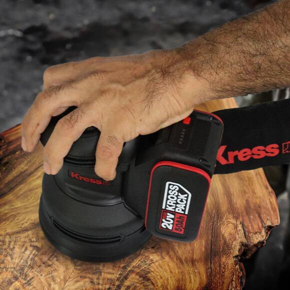 Kress KUD20.9 20Volt 125mm Kömürsüz Profesyonel Devir Ayarlı Eksantrik Zımpara (Akü Dahil Değildir) - 4