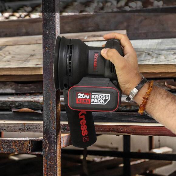 Kress KUD20.9 20Volt 125mm Kömürsüz Profesyonel Devir Ayarlı Eksantrik Zımpara (Akü Dahil Değildir) - 5