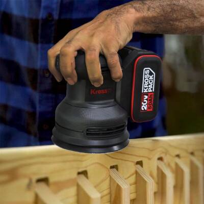 Kress KUD20.9 20Volt 125mm Kömürsüz Profesyonel Devir Ayarlı Eksantrik Zımpara (Akü Dahil Değildir) - 6