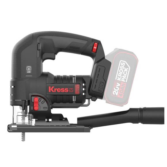 Kress KUE26.91 20Volt Profesyonel Kömürsüz Devir Ayarlı Şarjlı Dekupaj Testere (Akü Dahil Değildir) - 2