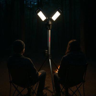 Kress KUF09.9 20Volt 2000/4500 Lümen Profesyonel Kule Tipi Teleskopik Katlanabilir LED Projektör (Akü Dahil Değildir) - 4