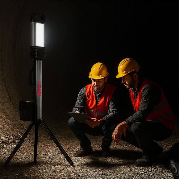 Kress KUF09.9 20Volt 2000/4500 Lümen Profesyonel Kule Tipi Teleskopik Katlanabilir LED Projektör (Akü Dahil Değildir) - 5
