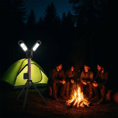 Kress KUF09.9 20Volt 2000/4500 Lümen Profesyonel Kule Tipi Teleskopik Katlanabilir LED Projektör (Akü Dahil Değildir) - 6