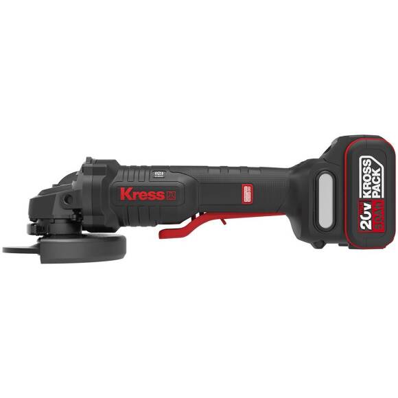 Kress KUH04.1 20Volt 5.0Ah. Li-ion Çift Akülü 125mm Kömürsüz Profesyonel Devir Ayarlı Alttan Tetikli Avuç Taşlama - 2