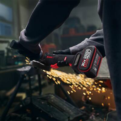 Kress KUH04.91 20Volt 125mm Kömürsüz Profesyonel Şarjlı Devir Ayarlı Avuç Taşlama (Akü Dahil Değildir) - 6