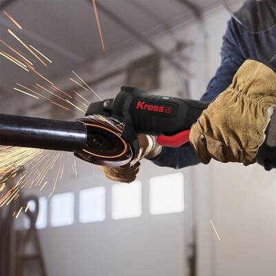 Kress KUH04.91 20Volt 125mm Kömürsüz Profesyonel Şarjlı Devir Ayarlı Avuç Taşlama (Akü Dahil Değildir) - 7