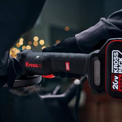 Kress KUH04.91 20Volt 125mm Kömürsüz Profesyonel Şarjlı Devir Ayarlı Avuç Taşlama (Akü Dahil Değildir) - 9