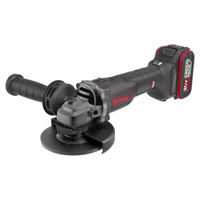 Kress KUH10.2 20Volt 4.0Ah. Li-ion Çift Akülü 125mm Kömürsüz Profesyonel Şarjlı Devir Ayarlı Avuç Taşlama - Kress (1)