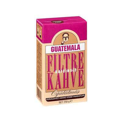 Kurukahveci Mehmet Efendi Guatemala Kafeinsiz Filtre Kahve 250 gr - Kurukahveci Mehmet Efendi