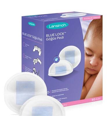 Lansinoh - Lansinoh Blue Lock Göğüs Pedi 60 Adet
