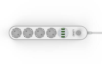 Ldnio - Ldnio SE4432 Anahtarlı 4 USB'li 4'lü 2 m Akım Korumalı Priz (1)