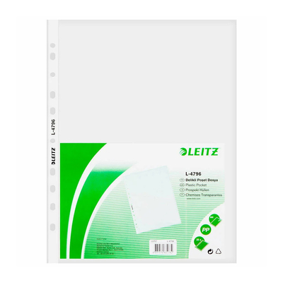 Leitz Poşet Dosya A4 100' lü L-4796 - Leitz