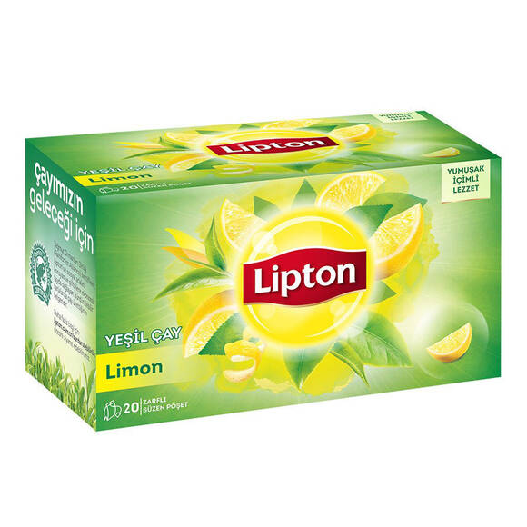 Lipton Berrak Yeşil Çay Limonlu 20'li - 1