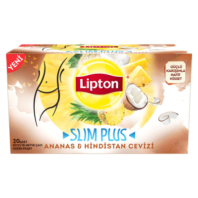 Lipton - Lipton Slim Plus Hindistan Cevizi 20'li