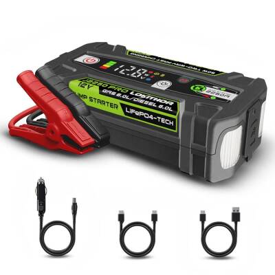 Lokithor J2250PRO 12V 2250Amp LiFePO4 Akıllı Akü Takviye + Powerbank + Led Lamba - Lokithor (1)