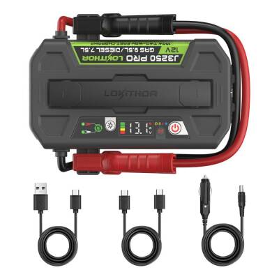 Lokithor J3250PRO 12V 3250Amp LiFePO4 Akıllı Akü Takviye + Powerbank + Led Lamba - Lokithor (1)