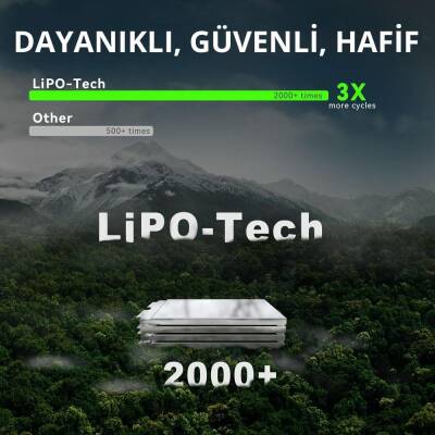 Lokithor J403HD 12V 10.000Amp Li-Polimer Akıllı Akü Takviye + Powerbank + Led Lamba - 9