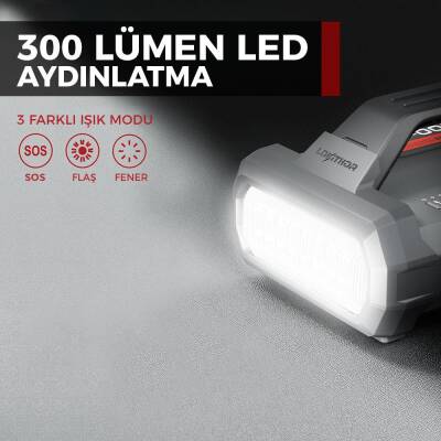 Lokithor JA2500 12V 2500Amp LiFePO4 Akıllı Akü Takviye + Pompa + Powerbank + Led Lamba - 5