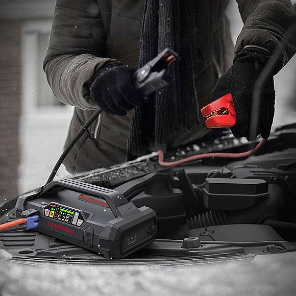 Lokithor JA2500 12V 2500Amp LiFePO4 Akıllı Akü Takviye + Pompa + Powerbank + Led Lamba - 2