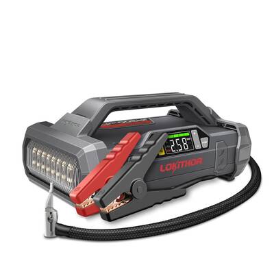 Lokithor - LOKITHOR JA300 12V 1500Amp Li-Polimer Akıllı Akü Takviye + Pompa + Powerbank + Led Lamba