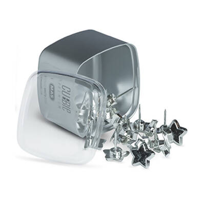 Mas 1319 Cubbie Premium Silver Yıldız Harita Çivisi 20'li - Thumbnail