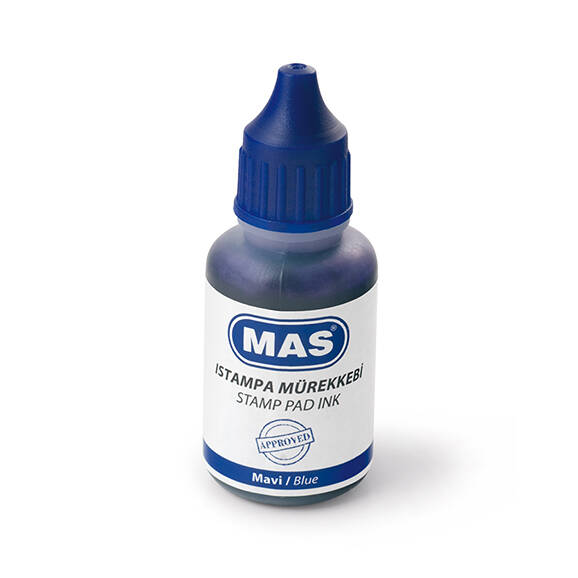 Mas 463 Istampa Mürekkebi 20 ml Mavi - 1