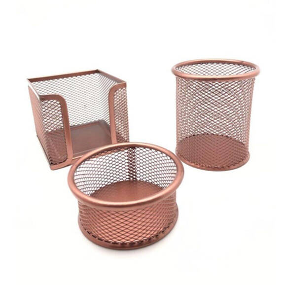 Mas 505 Metal Perfore Üçlü Set Rose Gold - 1