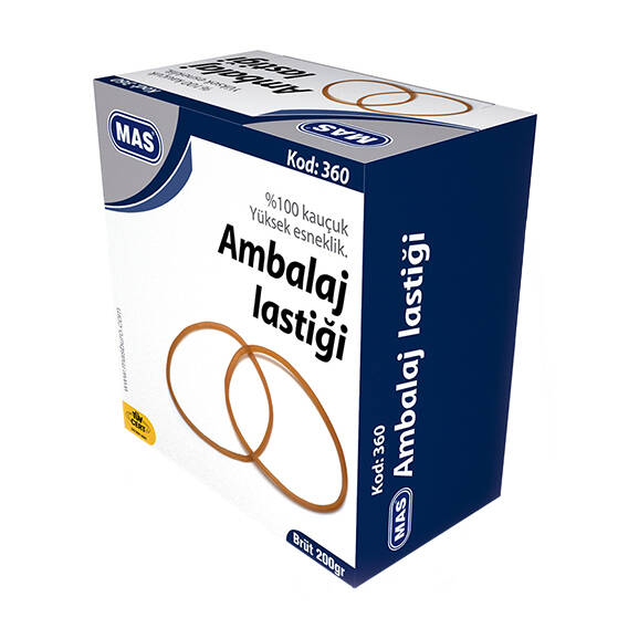 Mas 360 Midi Ambalaj Lastiği %100 Kauçuk 200 gr - 1