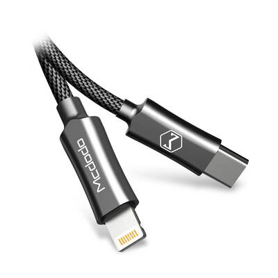Mcdodo CA 4993 Type-C To iPhone PD Quick Charge Örgü Kablo 1.8m 2A Siyah